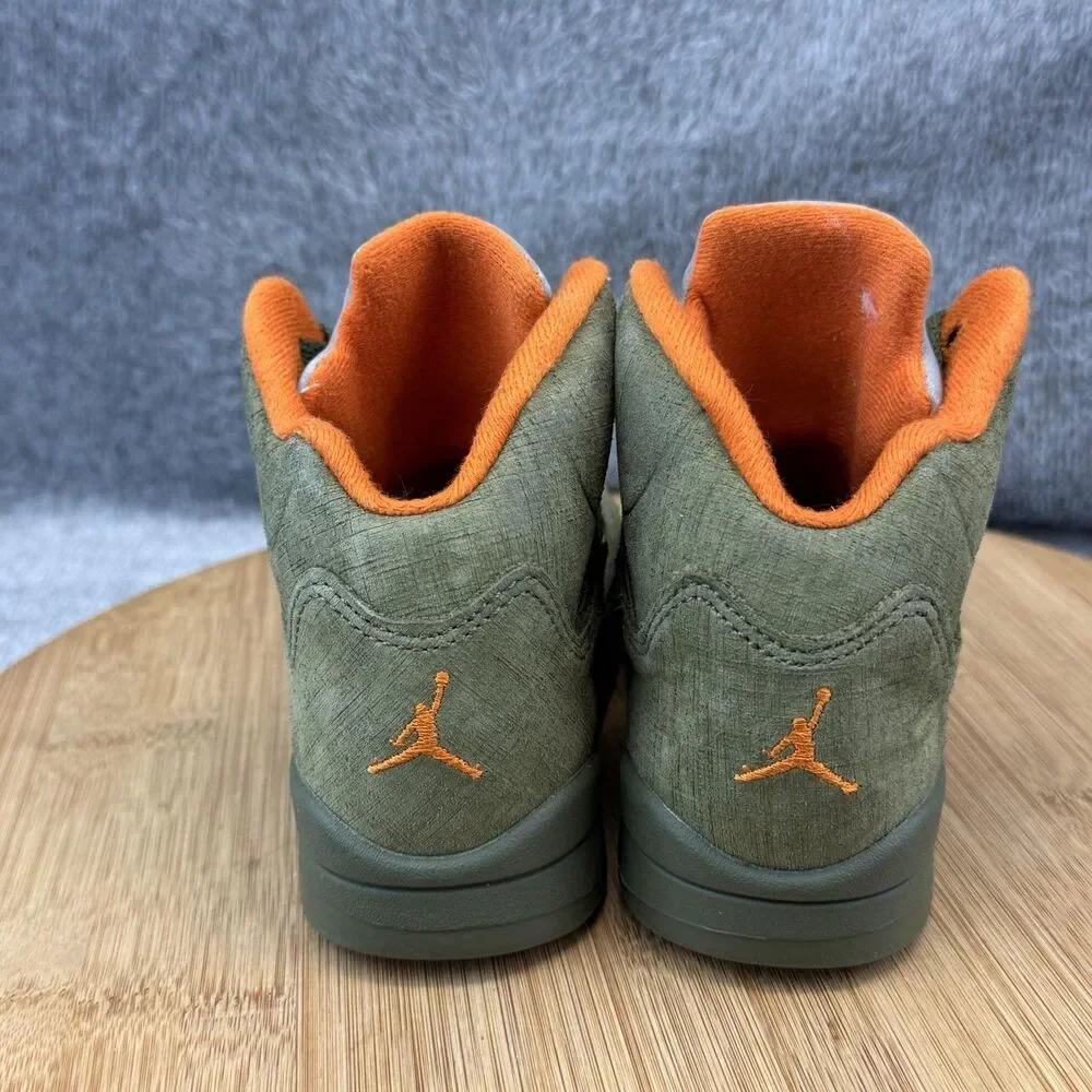 Jordan Air Jordan 5 Retro Shoes Boys Size 11C Green Sneakers Toddler 440889-308